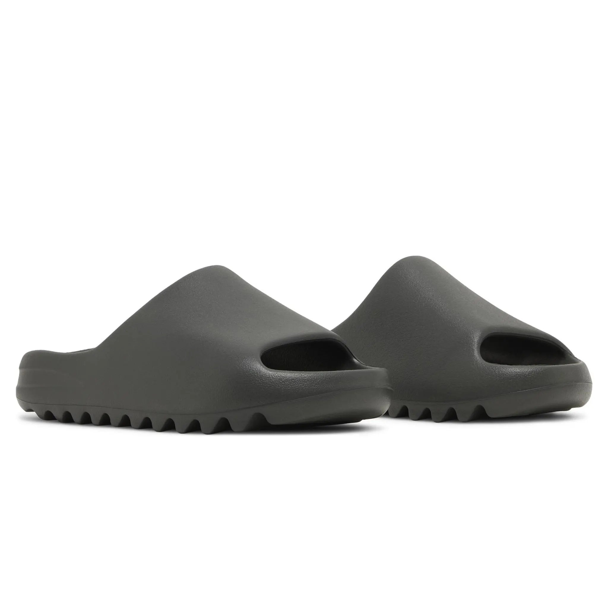Front side view of Adidas Yeezy Slide Dark Onyx ID5103